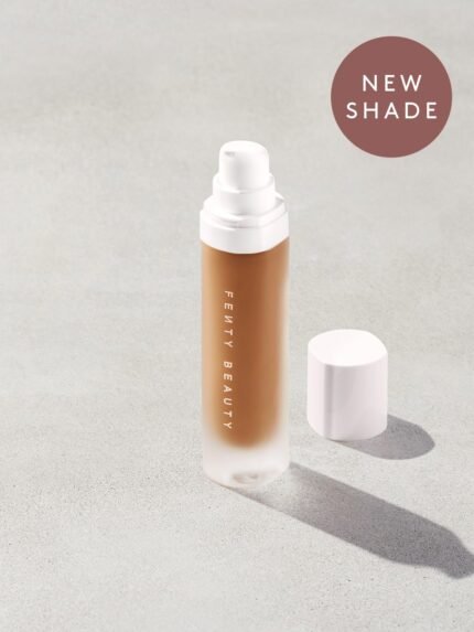 An open bottle of a new shade of Pro Filt'r Soft Matte Longwear Foundation in the shade 425 on a grey background.