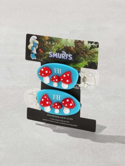 Mushroom Clips 2-Piece Smurf Hair Clip Set